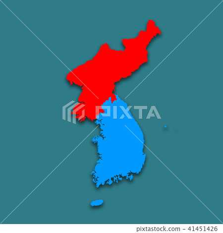 3D, Map, Korea, North 41451426