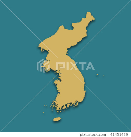 3D, Map, Korea, North 3D, Map, Korea, North 41451459