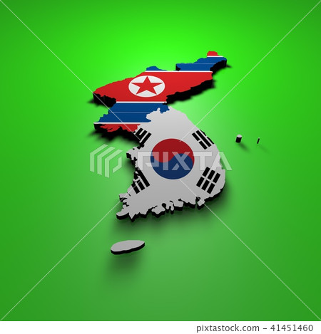 3D, Map, Korea, North 3D, Map, Korea, North 41451460