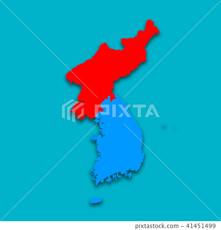 3D, Map, Korea, North 3D, Map, Korea, North 41451499
