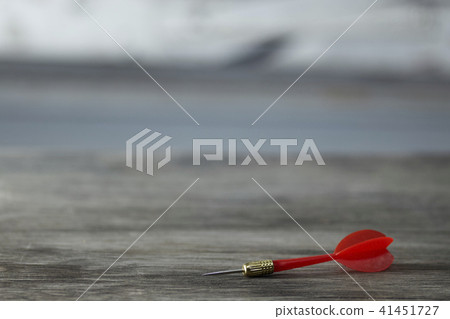 red dart on the wooden red dart on the wooden 41451727