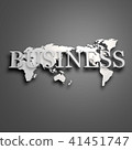 3D, global, world map, business 41451747