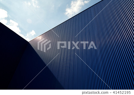 corrugated metal sheet blue color 41452195