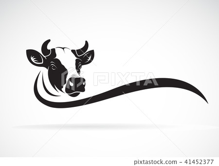 Vector of cow head design on white background. Vector of cow head design on white background. 41452377