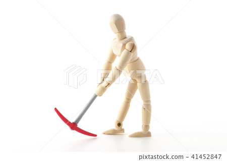 Worker's physical labor excavation site 41452847