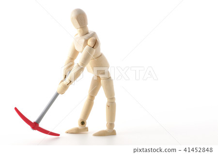 工人的體力勞動挖掘現場 41452848