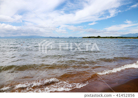 Blue sky and lake Blue sky and lake 41452856