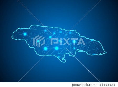 dark background with Map 41453383