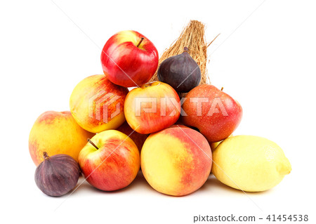 Fresh fruits isolated on a white background. 41454538