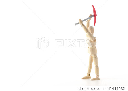 Worker's physical labor excavation site 41454682