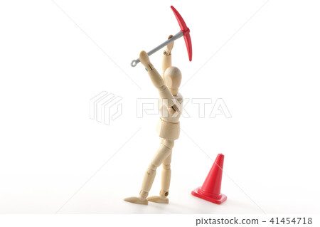 Worker's physical labor excavation site 41454718