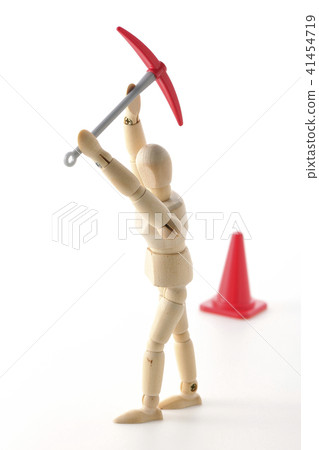 Worker's physical labor excavation site 41454719