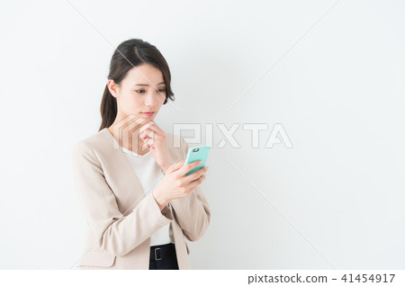 女商人白色背景 41454917