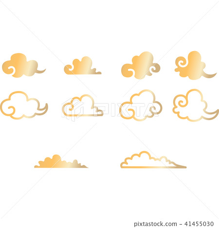 Japanese cloud set Japanese cloud set 41455030