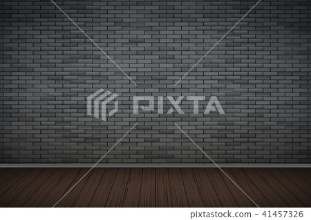 Dark brick wall room 41457326