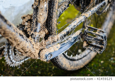Dirt on the Bicycle Frame Dirt on the Bicycle Frame 41459125