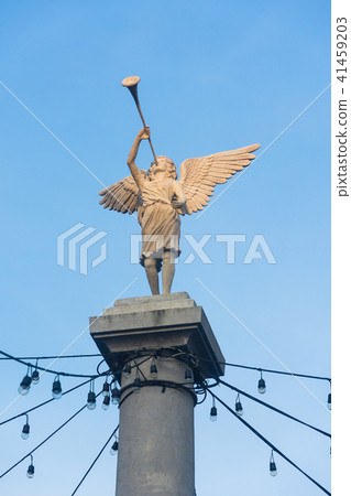 Angel Statue blowing trumpet Angel Statue blowing trumpet 41459203