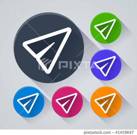 paper plane icons with shadow paper plane icons with shadow 41459697