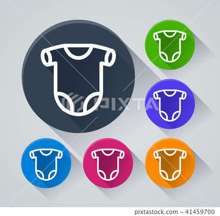 onesie circle icons with shadow onesie circle icons with shadow 41459700