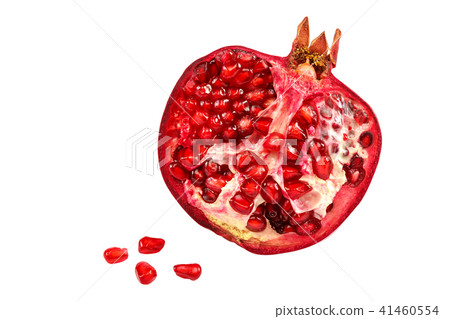 Pomegranate fruit isolated on the white background 41460554