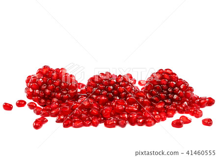 Pomegranate fruit isolated on the white background Pomegranate fruit isolated on the white background 41460555