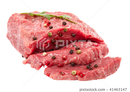 Meat fresh isolated on a white background Meat fresh isolated on a white background 41463147