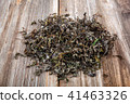 Dried herb on wooden Medicinal plants 41463326