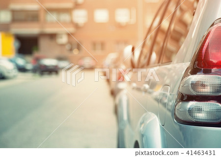 cars pickup truck in the parking lot outdoor  41463431