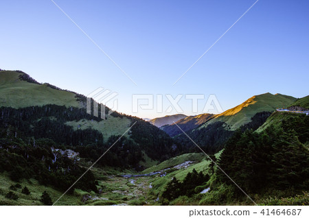 台灣 石門山 合歡山 山陵 山脈 山頂 山景 剪影 Taiwan Hehuan Mountain 41464687