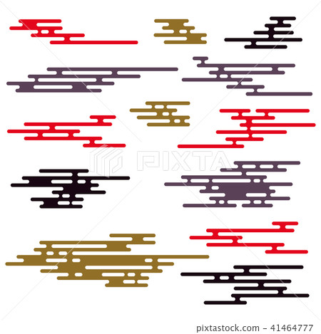 japanese pattern element clouds - Stock Illustration [41464777] - PIXTA