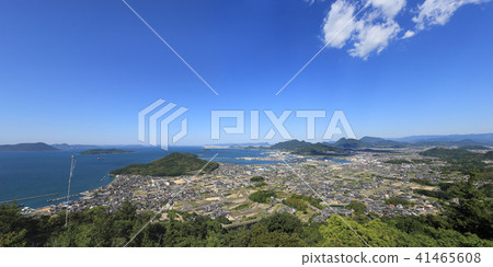 View from east, Tutatsu, Marugame, Seto Ohashi Bridge from Mikuho City Tomorrow Town View from east, Tutatsu, Marugame, Seto Ohashi Bridge from Mikuho City Tomorrow Town 41465608