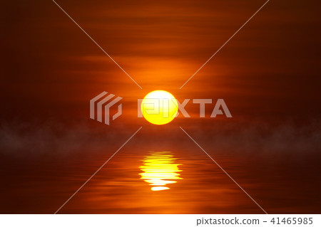 Sunset sky on the lake Sunset sky on the lake 41465985