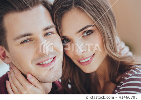 Portrait of a happy nice couple 41466793