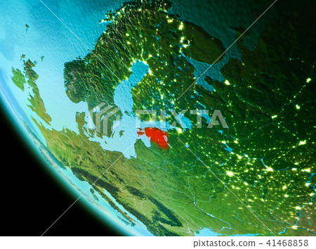 Estonia in red in the evening Estonia in red in the evening 41468858