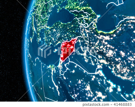 Syria on Earth at night Syria on Earth at night 41468883
