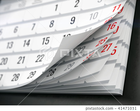 Concept of calendar, reminder, organizing 41471031