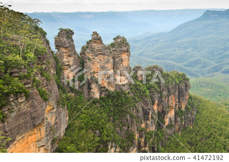 The Three Sisters in Blue Mountains in Australia. The Three Sisters in Blue Mountains in Australia. 41472192