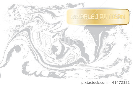 White and gray marble pattern. Light marbling texture. Decorative marbled background with gold White and gray marble pattern. Light marbling texture. Decorative marbled background with gold 41472321
