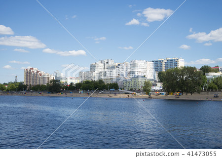 Volga river embankment in Samara, Russia. Panoramic view of the city. Volga river embankment in Samara, Russia. Panoramic view of the city. 41473055