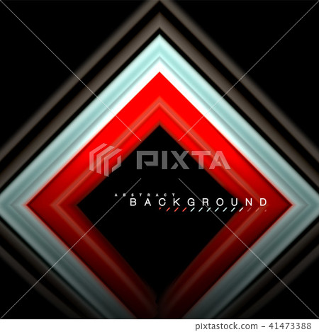 Geometric shapes created with fluid multicolored lines 41473388