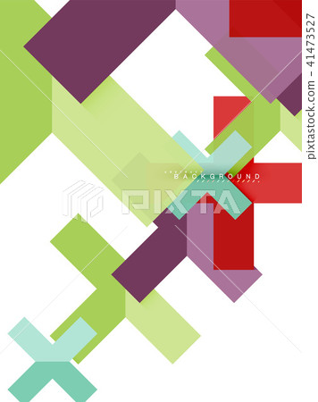 Multicolored abstract geometric shapes, geometry background for web banner 41473527