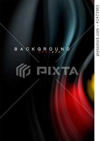 Fluid liquid colors design, colorful marble or plastic wavy texture background, glowing multicolored Fluid liquid colors design, colorful marble or plastic wavy texture background, glowing multicolored 41473965
