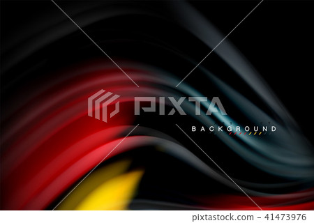 Fluid liquid colors design, colorful marble or plastic wavy texture background, glowing multicolored Fluid liquid colors design, colorful marble or plastic wavy texture background, glowing multicolored 41473976