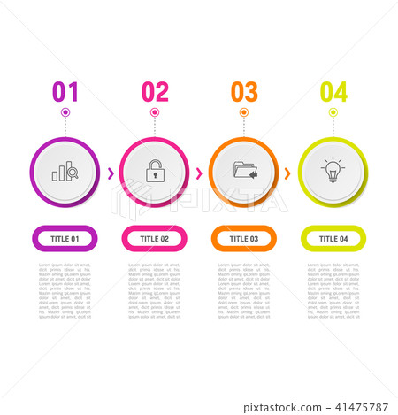 Simple Info Graphic - Stock Illustration [41475787] - PIXTA