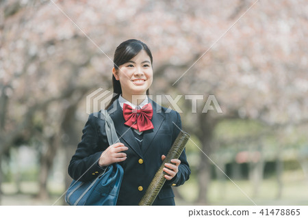 high school girl, graduate, graduation 41478865