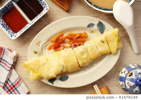 Egg pancake /  Chinese omelet  41479149
