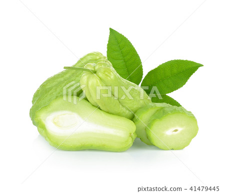 Chayote on white background Chayote on white background 41479445