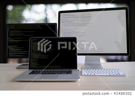 Programmer working Developing programming  41480102
