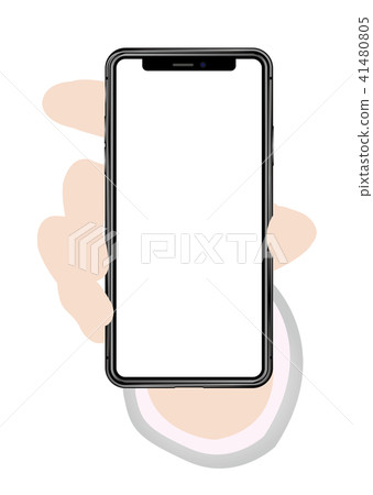 Hand showing smartphone 41480805