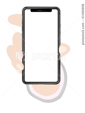 Hand showing smartphone 41480806